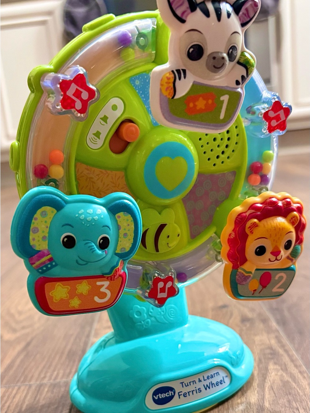 VTech Turn & Learn Ferris Wheel - Blue & Green Interactive Learning Toy